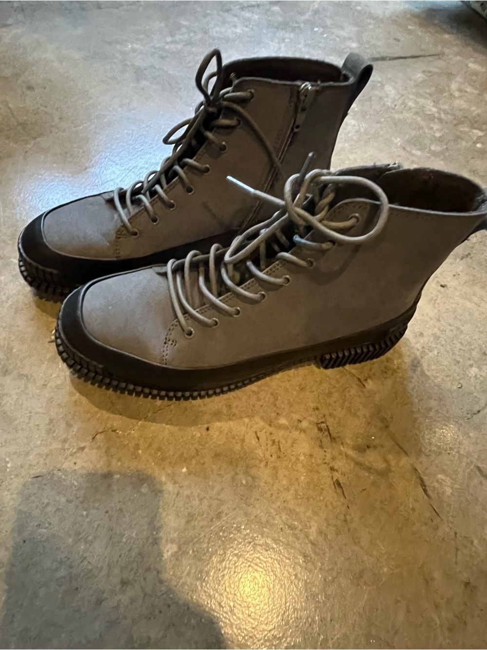 Camper Gray High-Top Lace-Up Boots